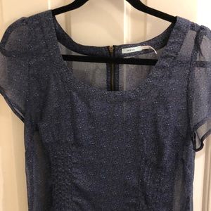 Kimchi Blue from Urban Outfitters blue sheer dress